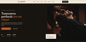 Vulpe & Fiu — Template Website Barbershop (HTML + WordPress)