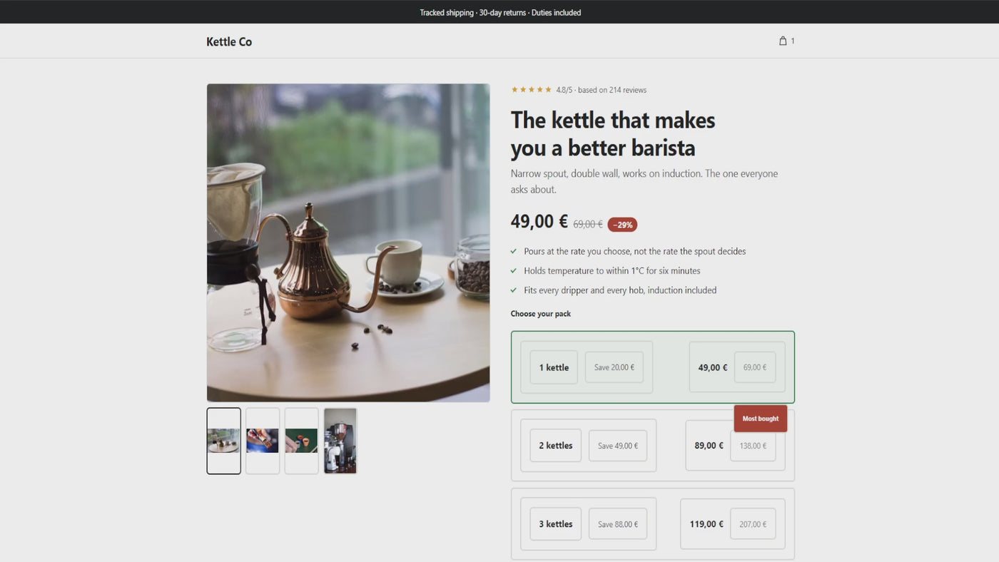 PITCH free dropshipping Shopify theme video preview