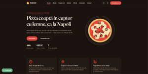 FORNO pizzeria WordPress theme homepage