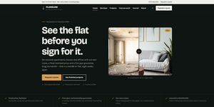 Plumbline construction WordPress theme homepage