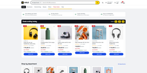 AISLE three-row header with category search