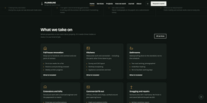 Plumbline renovation theme services section