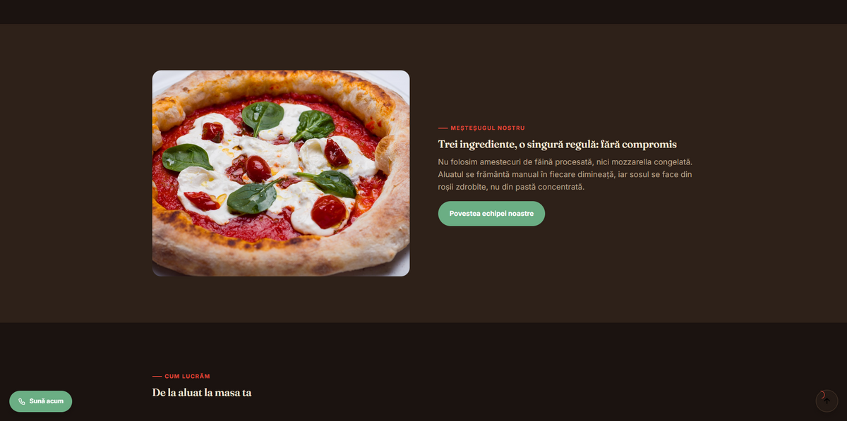 FORNO digital menu with category filters